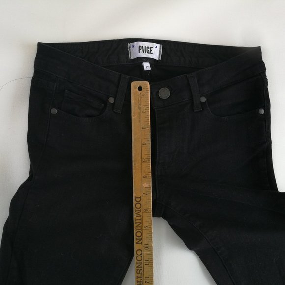 Paige Skyline Skinny Black Jeans 27 - Picture 7 of 10